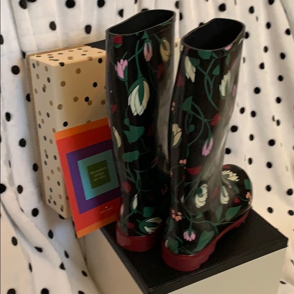 NEW! Kate Spade New York Renata Tall Rain Boots - Picture 7 of 10